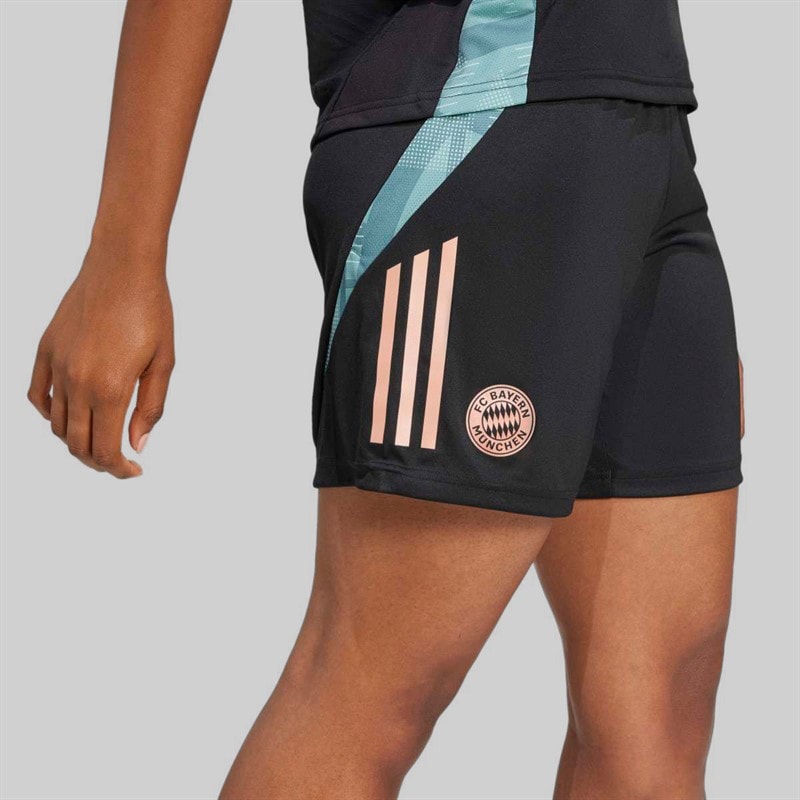 adidas Womens FCB FC Bayern 24/25 Tiro 24 Training Shorts Black - Image 3