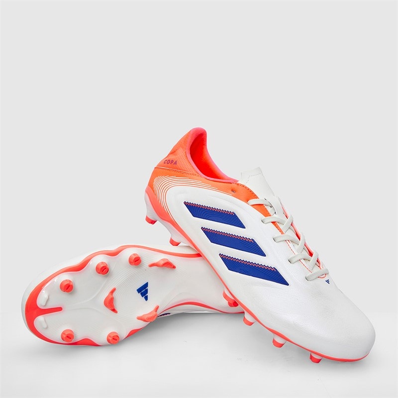 adidas Copa Pure 3 Club Coral Blaze Pack FG/MG Firm/Multi Ground Football Boots Off White/Lucid Blue/Signal Coral