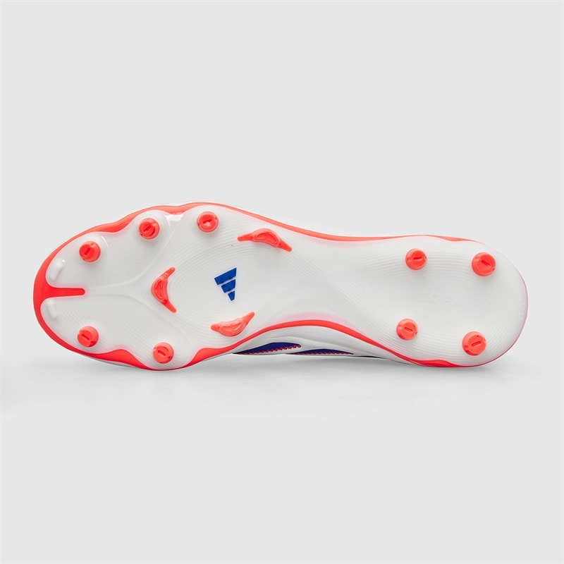 adidas Copa Pure 3 Club Coral Blaze Pack FG/MG Firm/Multi Ground Football Boots Off White/Lucid Blue/Signal Coral - Image 3