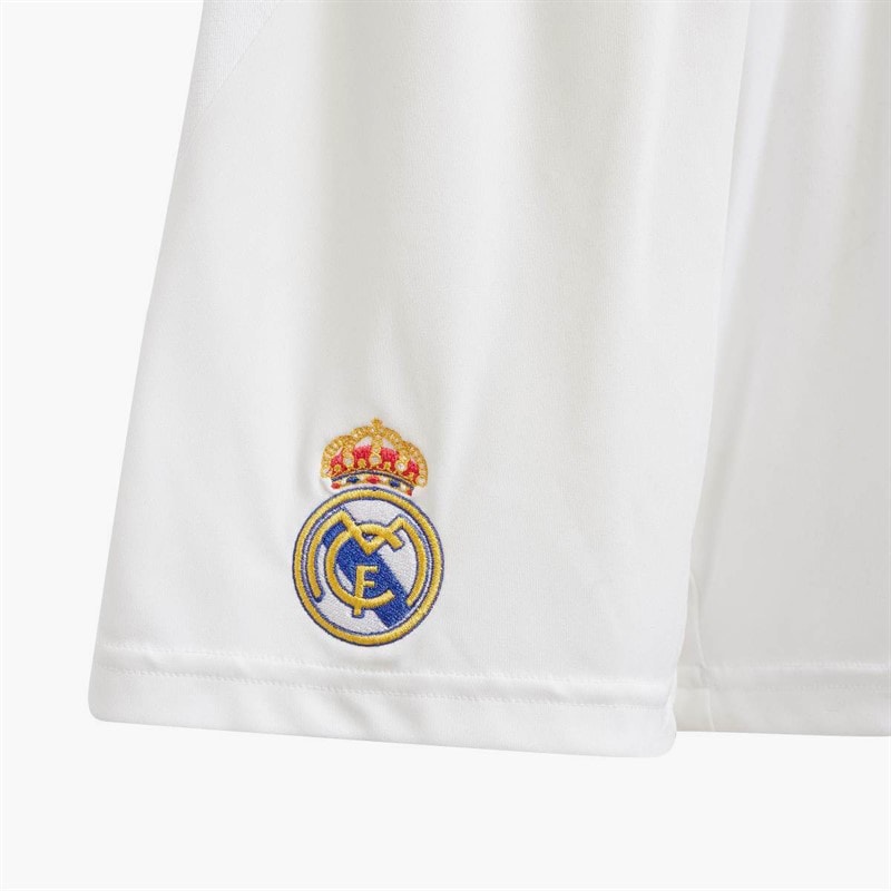 adidas Junior RMCF Real Madrid 24/25 Home Kit White - Image 4