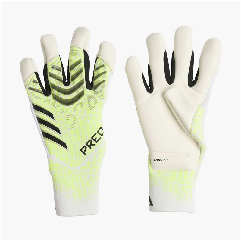 adidas Predator Pro Hybrid Cut Goalkeeper Gloves Lucid Lemon/White/Black