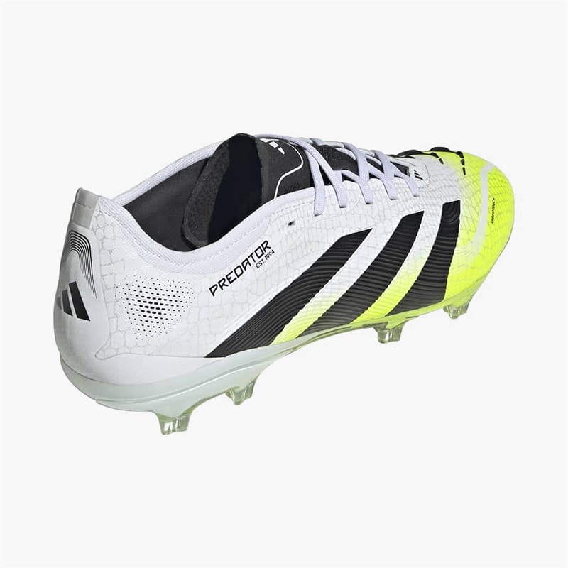 adidas Mens Predator Pro Radiant Blaze Pack FG Firm Ground Football Boots Cloud White/Core Black/Lucid Lemon - Image 3