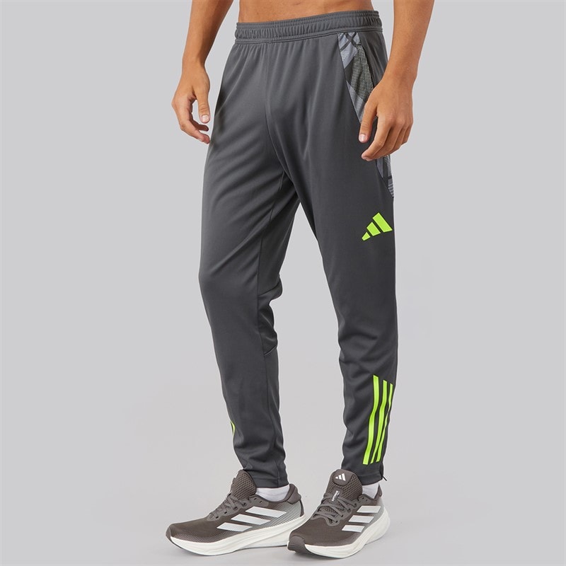 adidas Mens Tiro 24 Competition Training Pants Grey Six/Lucid Lemon - Image 3