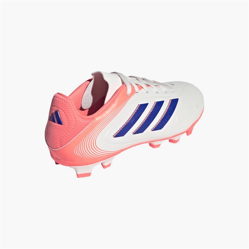 adidas Junior Copa Pure 3 Club Coral Blaze Pack FG/MG Firm/Multi Ground Football Boots Off White/Lucid Blue/Signal Coral - Image 3