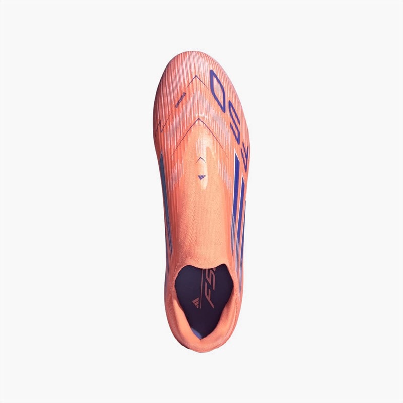 adidas Mens F50 League Laceless Coral Blaze Pack FG/MG Firm/Multi Ground Football Boots Beam Orange/Lucid Blue /Cloud White Beam Orange/Lucid Blue/Cloud White - Image 4