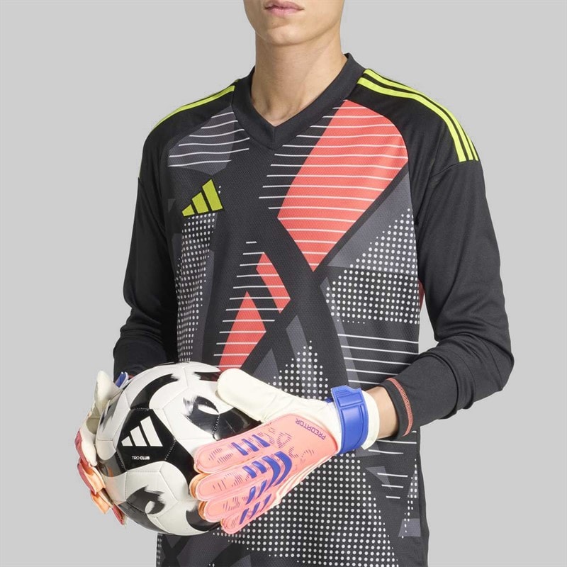adidas Predator Training Goalkeeper Gloves Signal Coral/White/Lucid Blue - Image 5
