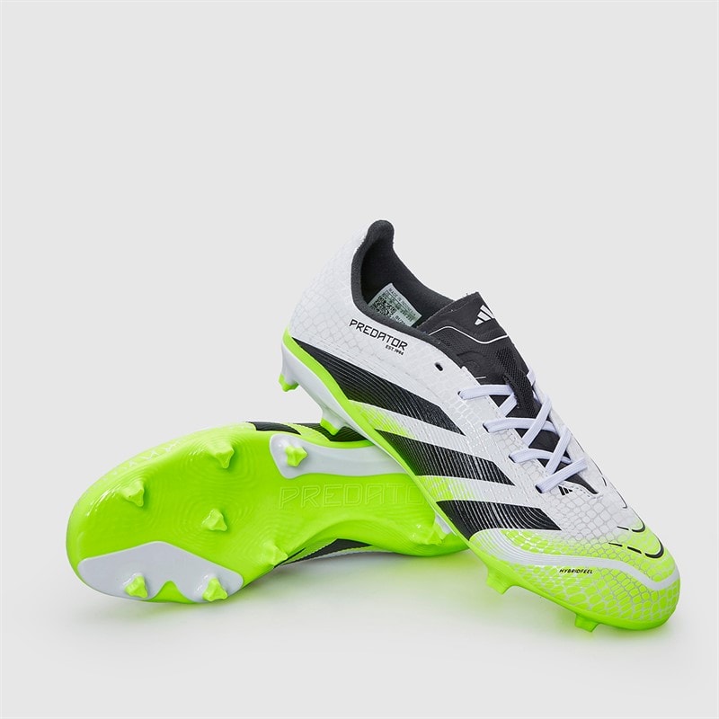 adidas Junior Predator League Radiant Blaze Pack FG/MG Firm/Multi Ground Football Boots Cloud White/Core Black/Lucid Lemon