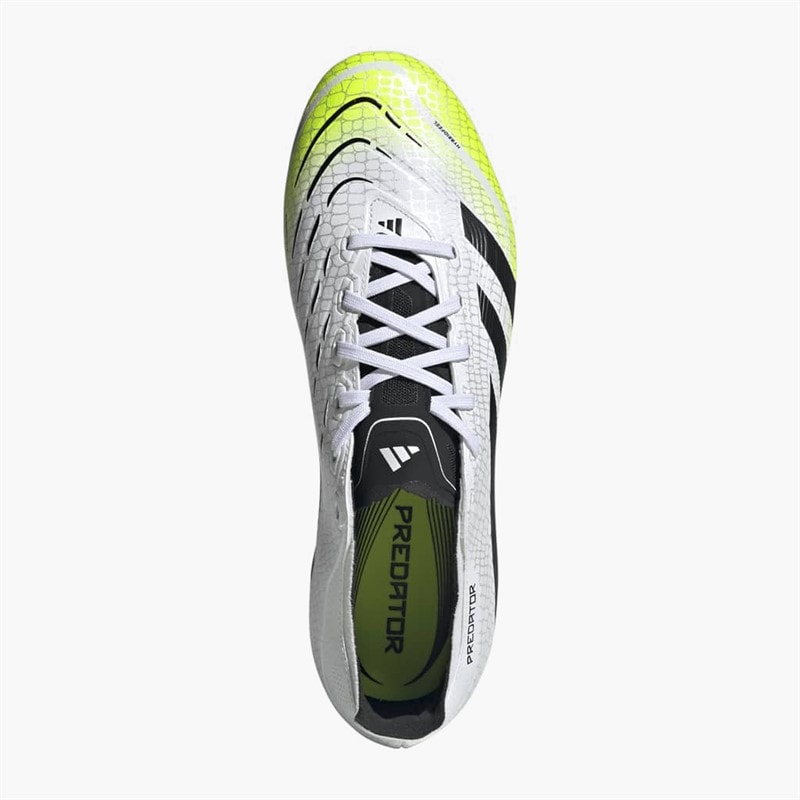 adidas Mens Predator League Radiant Blaze Pack FG/MG Firm/Multi Ground Football Boots Cloud White/Core Black/Lucid Lemon - Image 4