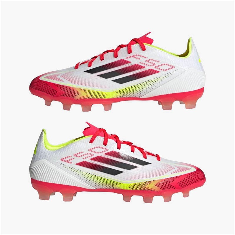 adidas Mens F50 Pro Pure Victory Pack MG Multi Ground Football Boots Cloud White/Core Black/Solar Yellow