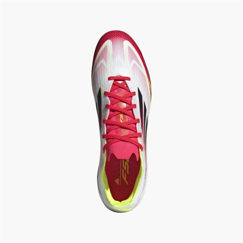 adidas Mens F50 Pro Pure Victory Pack MG Multi Ground Football Boots Cloud White/Core Black/Solar Yellow - Image 4