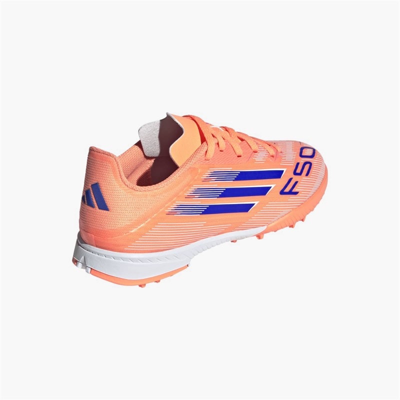 adidas Junior F50 League Coral Blaze Pack TF Astro Turf Football Boots Beam Orange/Lucid Blue /Cloud White Beam Orange/Lucid Blue/Cloud White - Image 3