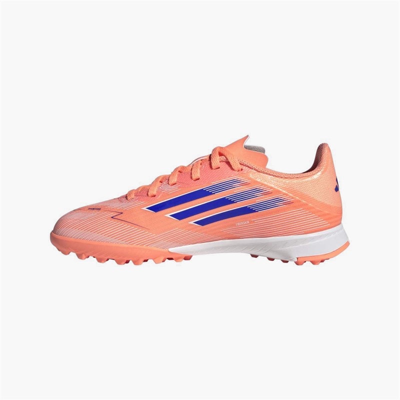 adidas Junior F50 League Coral Blaze Pack TF Astro Turf Football Boots Beam Orange/Lucid Blue /Cloud White Beam Orange/Lucid Blue/Cloud White - Image 5