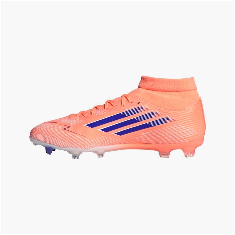 adidas Mens F50 League Mid Coral Blaze Pack FG/MG Firm/Multi Ground Football Boots Beam Orange/Lucid Blue /Cloud White Beam Orange/Lucid Blue/Cloud White - Image 5