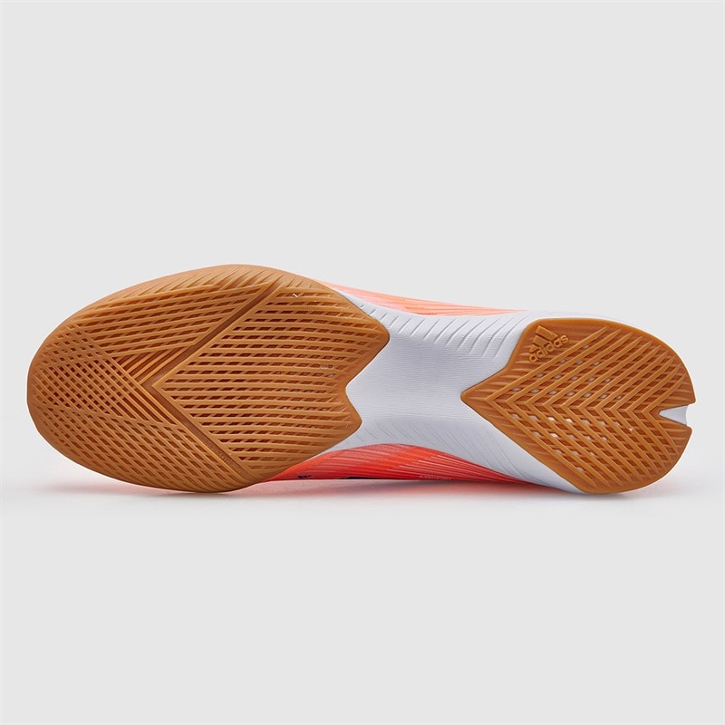adidas Mens F50 League Coral Blaze Pack IN Indoor Football Boots Beam Orange/Lucid Blue /Cloud White Beam Orange/Lucid Blue/Cloud White - Image 3
