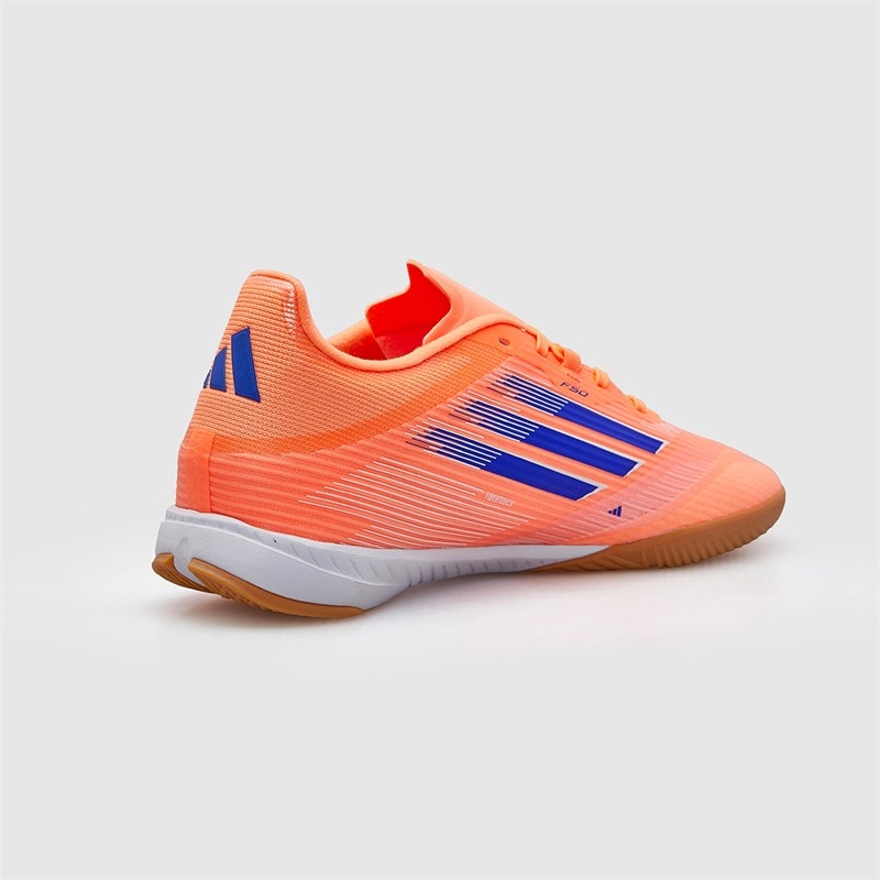 adidas Mens F50 League Coral Blaze Pack IN Indoor Football Boots Beam Orange/Lucid Blue /Cloud White Beam Orange/Lucid Blue/Cloud White - Image 5