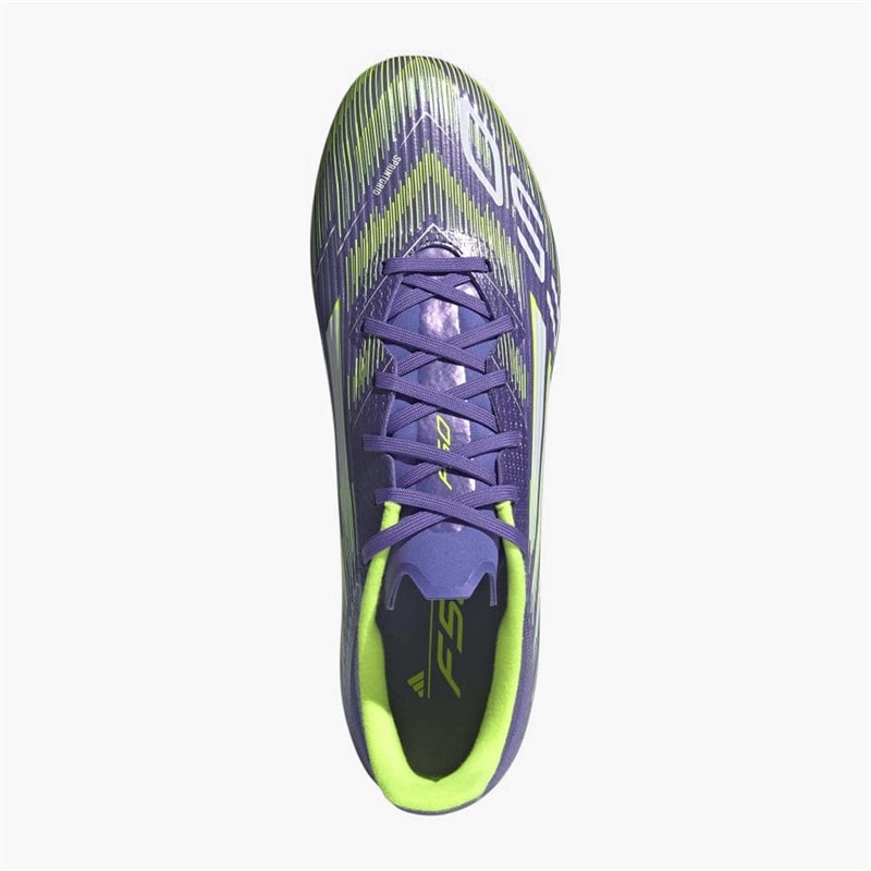 adidas Mens F50 League Radiant Blaze Pack SG Soft Ground Football Boots Purple Rush/Cloud White/Lucid Lemon - Image 4