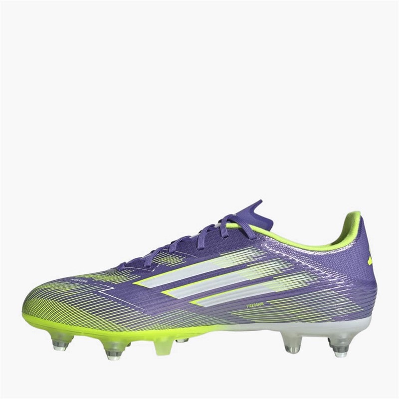 adidas Mens F50 League Radiant Blaze Pack SG Soft Ground Football Boots Purple Rush/Cloud White/Lucid Lemon - Image 5