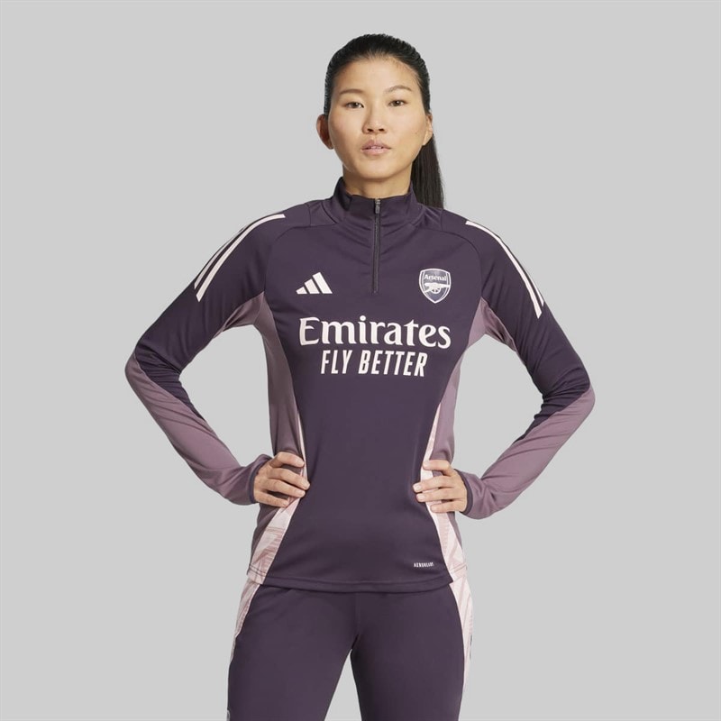 adidas Womens AFC Arsenal FC 24/25 Tiro 24 Training Top Aurora Black - Image 2