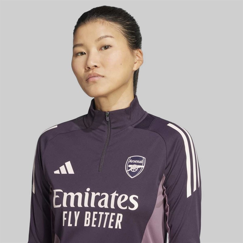 adidas Womens AFC Arsenal FC 24/25 Tiro 24 Training Top Aurora Black - Image 4