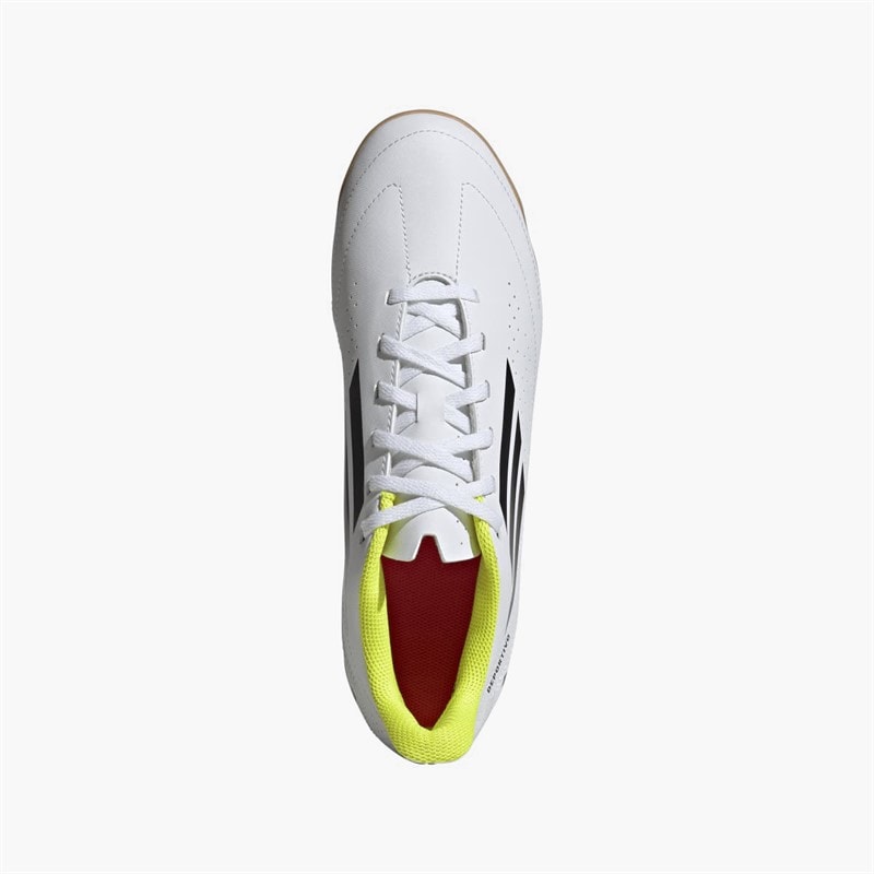 adidas Mens Deportivo 3 IN Indoor Football Boots Cloud White/Core Black/Solar Yellow - Image 4