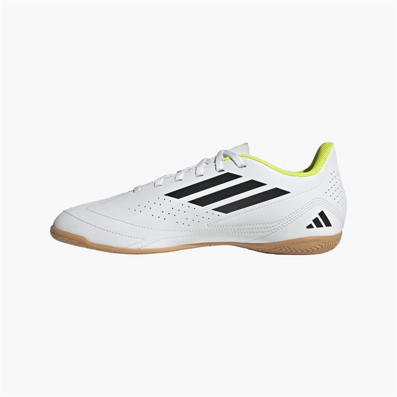 adidas Mens Deportivo 3 IN Indoor Football Boots Cloud White/Core Black/Solar Yellow - Image 5