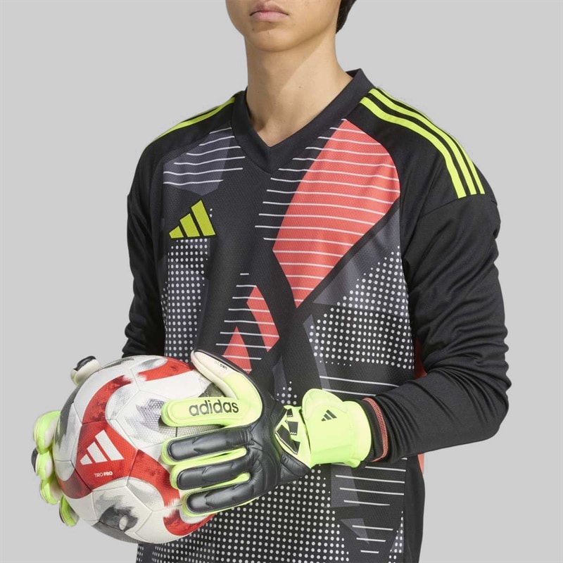 adidas Copa Pro Goalkeeper Gloves Black/Black/Lucid Lemon - Image 3
