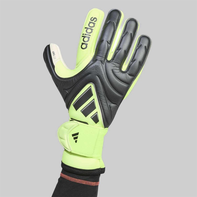 adidas Copa Pro Goalkeeper Gloves Black/Black/Lucid Lemon - Image 4