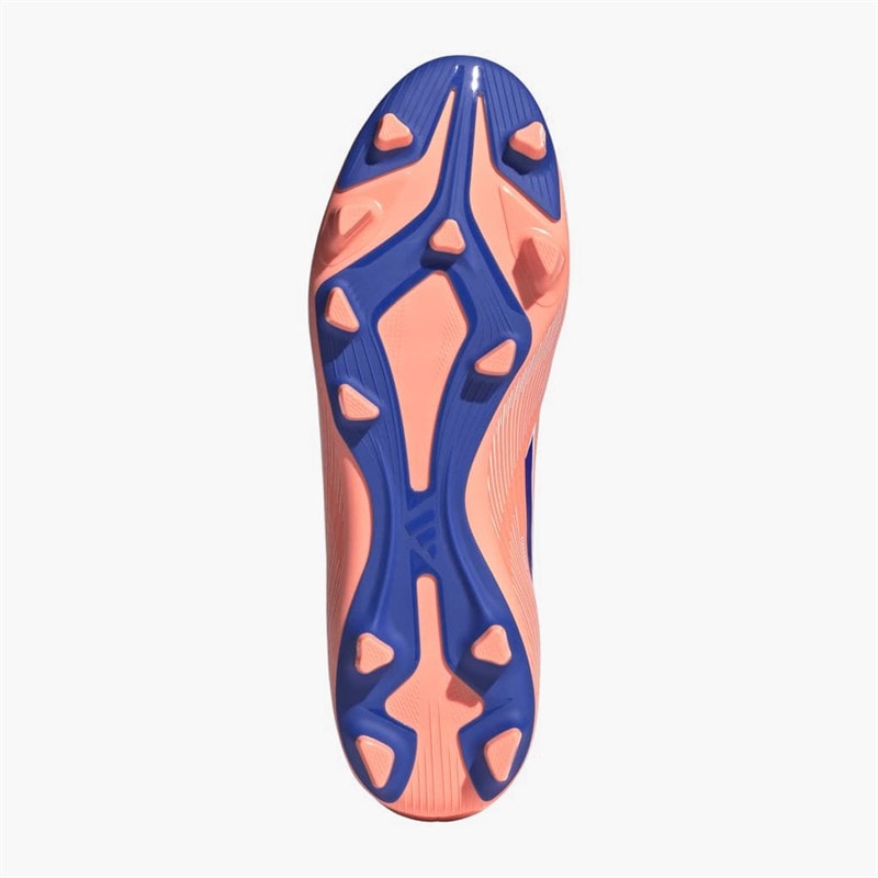adidas Mens F50 Club Coral Blaze Pack FG/MG Firm/Multi Ground Football Boots Beam Orange/Lucid Blue/Cloud White - Image 2