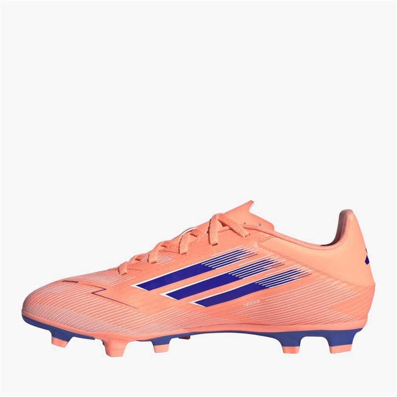 adidas Mens F50 Club Coral Blaze Pack FG/MG Firm/Multi Ground Football Boots Beam Orange/Lucid Blue/Cloud White - Image 5