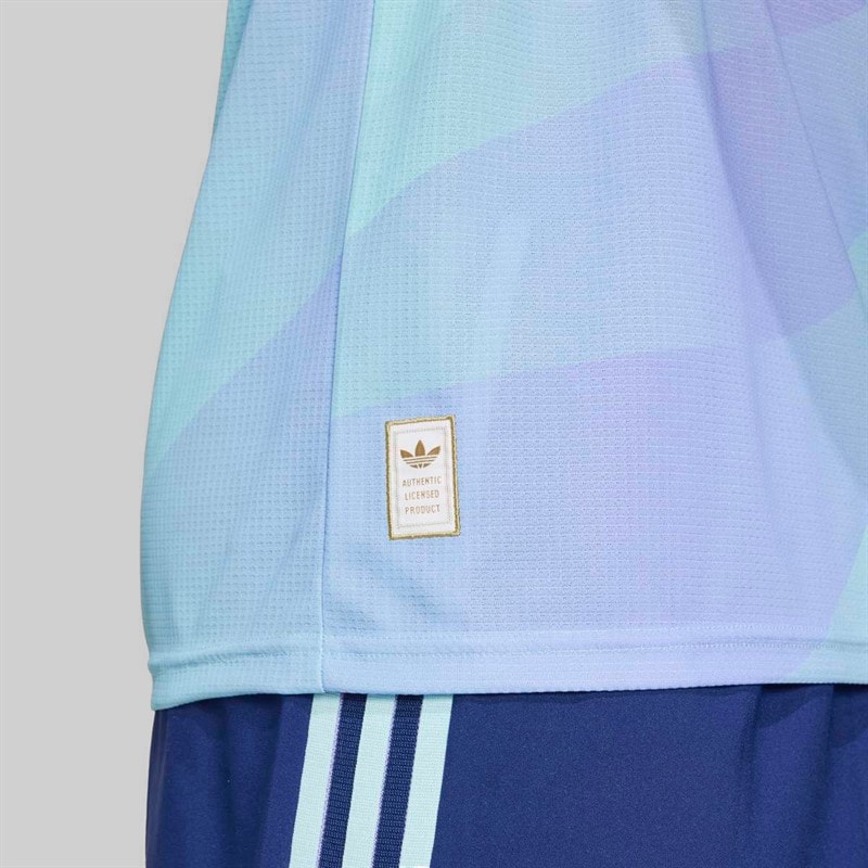 adidas Mens AFC Arsenal FC 24/25 Authentic Third Jersey Clear Aqua/Light Flare Purple - Image 5