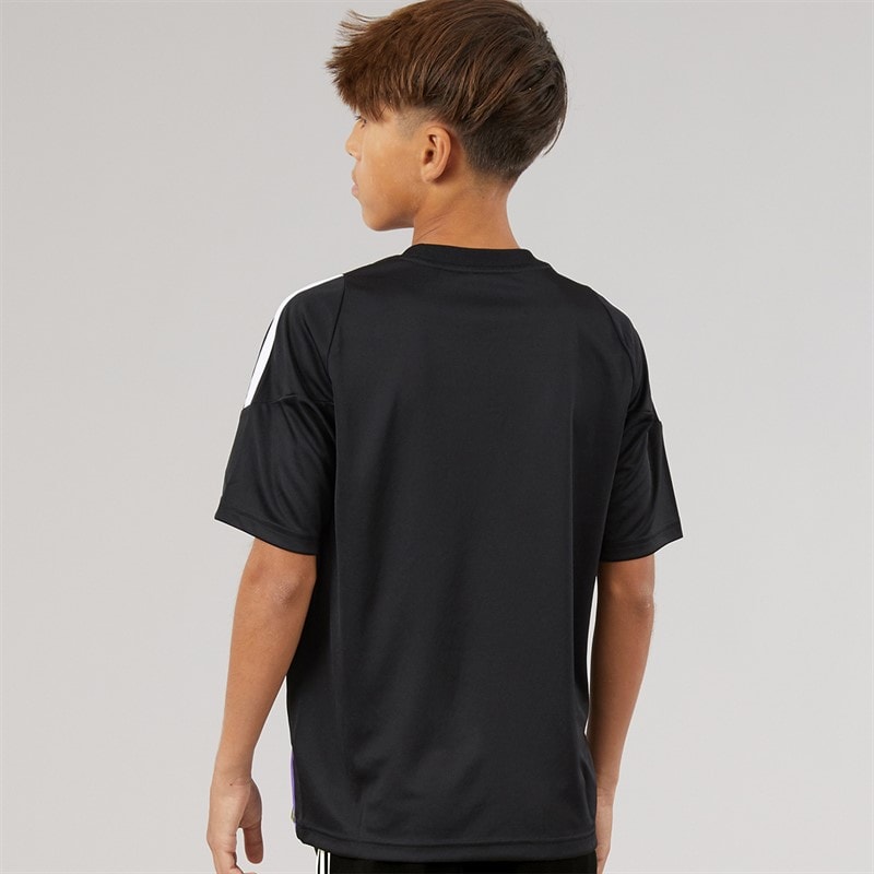 adidas Junior Tiro 24 Jersey Black/Purple Rush - Image 2