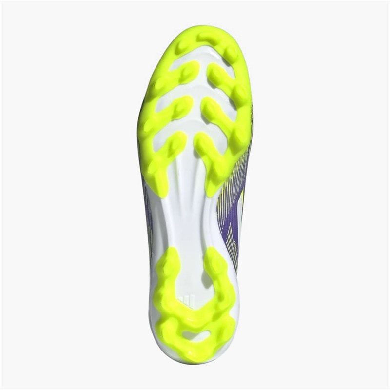 adidas Mens F50 League Radiant Blaze Pack 2G/3G AG Artificial Ground Football Boots Purple Rush/Cloud White/Lucid Lemon - Image 2