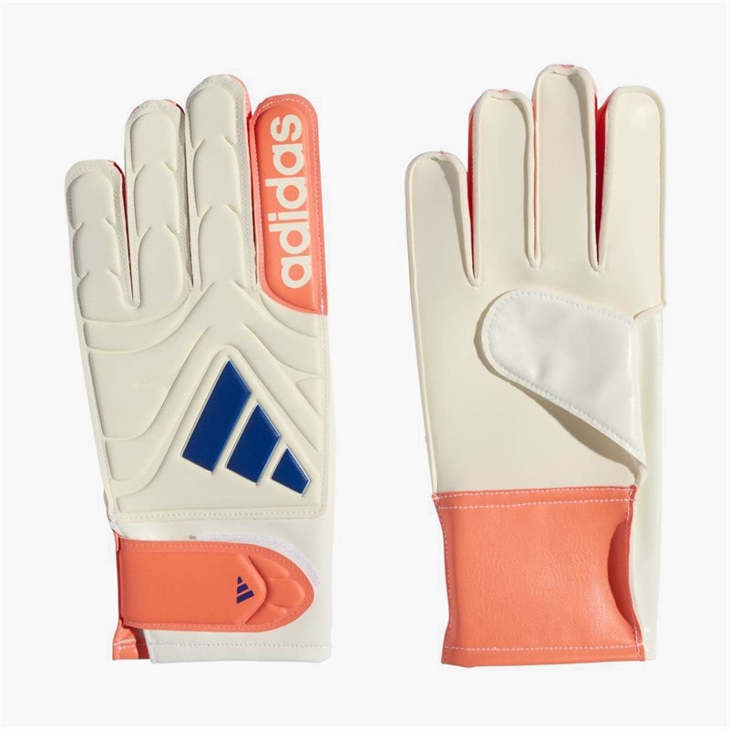 adidas Junior Copa Club Goalkeeper Gloves Off White/Lucid Blue/Signal Coral - Image 1