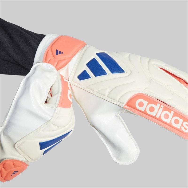 adidas Junior Copa Club Goalkeeper Gloves Off White/Lucid Blue/Signal Coral - Image 2