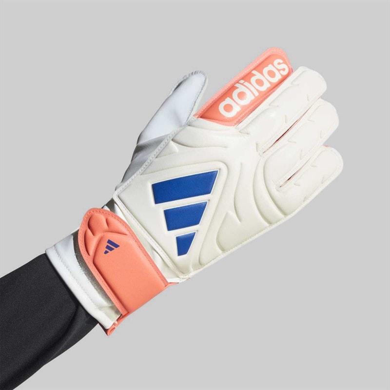 adidas Junior Copa Club Goalkeeper Gloves Off White/Lucid Blue/Signal Coral - Image 5