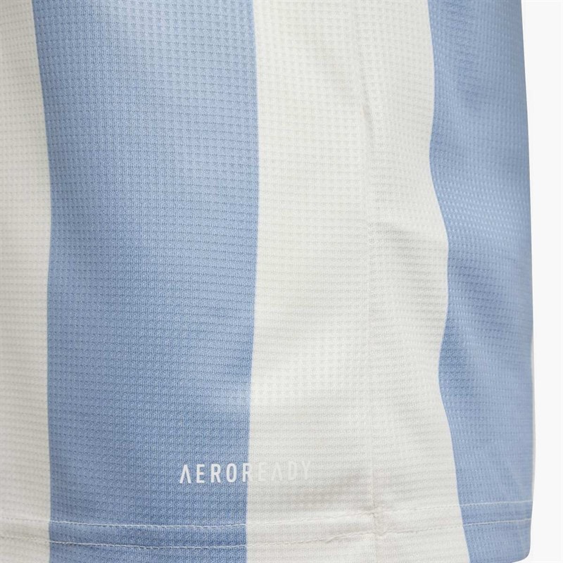 adidas Junior AFA Argentina 24/25 50th Anniversary Jersey Ambient Sky/Cloud White - Image 5