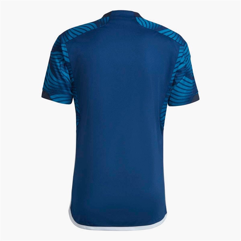 adidas Mens FFBH Bosnia 2022 Home Jersey Mystery Blue - Image 2