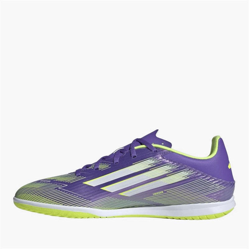 adidas Mens F50 Club Radiant Blaze Pack IN Indoor Football Boots Purple Rush/Cloud White/Lucid Lemon - Image 5