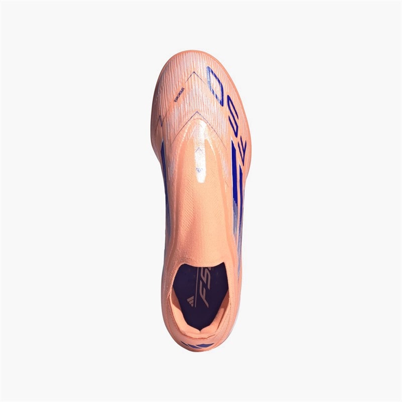 adidas Mens F50 Pro Laceless Coral Blaze Pack TF Astro Turf Football Boots Beam Orange/Lucid Blue /Cloud White Beam Orange/Lucid Blue/Cloud White - Image 4