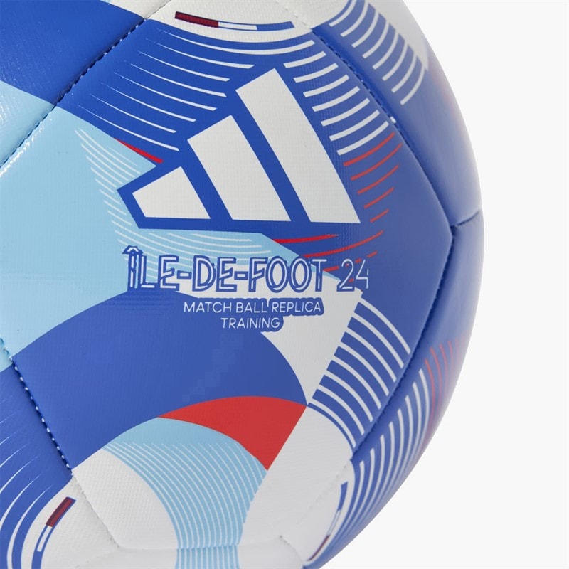 adidas Ile-De-Foot 24 Training Football White/Solar Red/Clear Sky/Royal Blue - Image 3