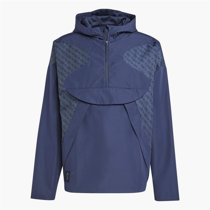 adidas Mens JFC Juventus Seasonal Half Zip Windbreaker Legand Ink