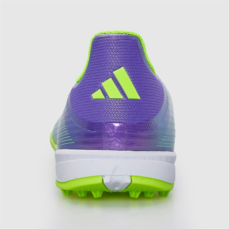adidas Junior F50 League Radiant Blaze Pack TF Astro Turf Football Boots Purple Rush/Cloud White/Lucid Lemon - Image 4