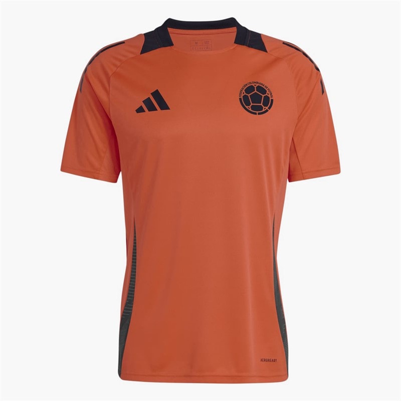 adidas Mens FCF Colombia Tiro 24 Training Jersey Semi Solar Red - Image 1