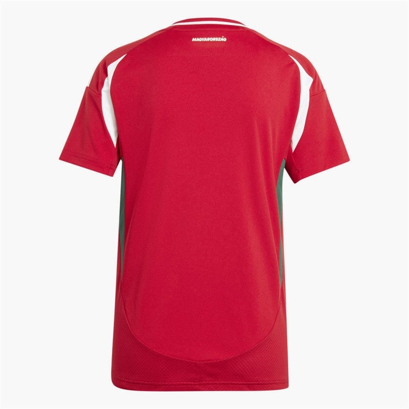 adidas Womens HFF Hungarian FF Home Jersey Team Victory Red/White/Collegiate Green - Image 2