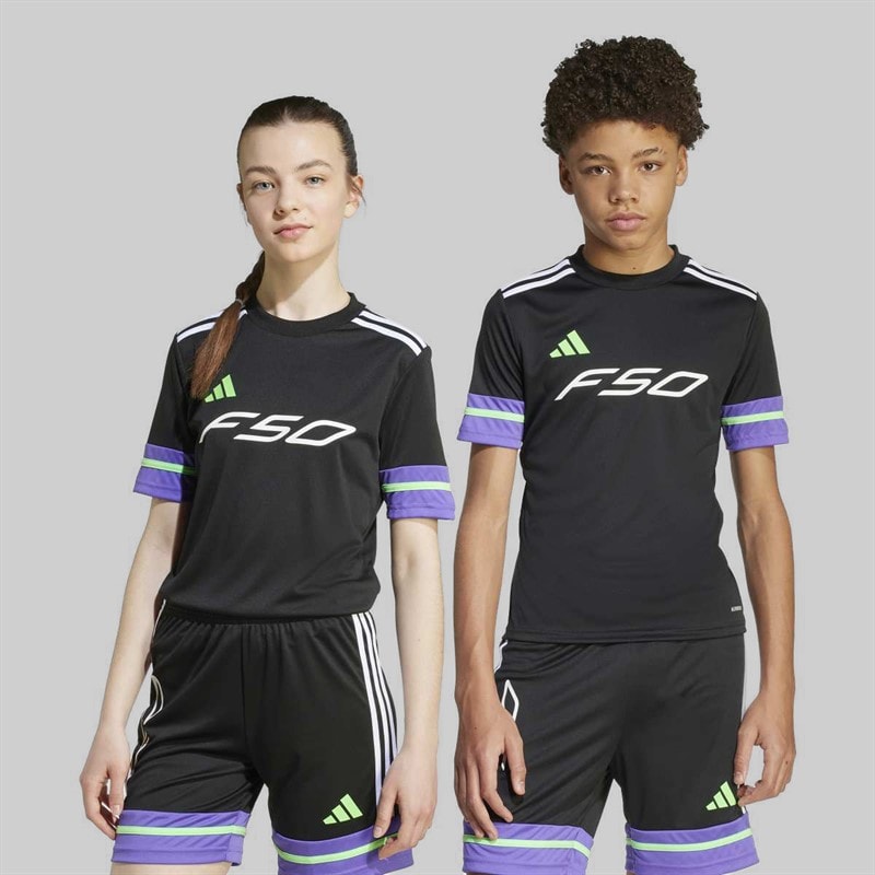 adidas Junior F50 Jersey Black/Purple Rush - Image 3