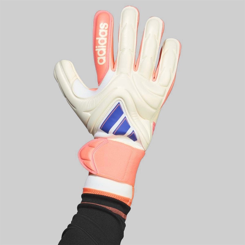 adidas Copa Pro Promo PC Goalkeeper Gloves Off White/Lucid Blue/Signal Coral - Image 4