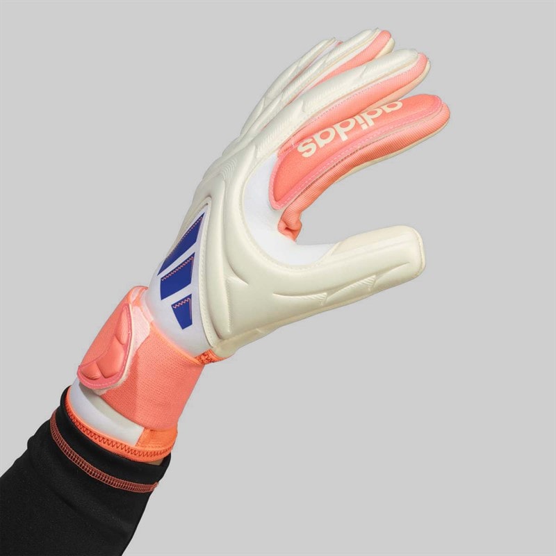 adidas Copa Pro Promo PC Goalkeeper Gloves Off White/Lucid Blue/Signal Coral - Image 5