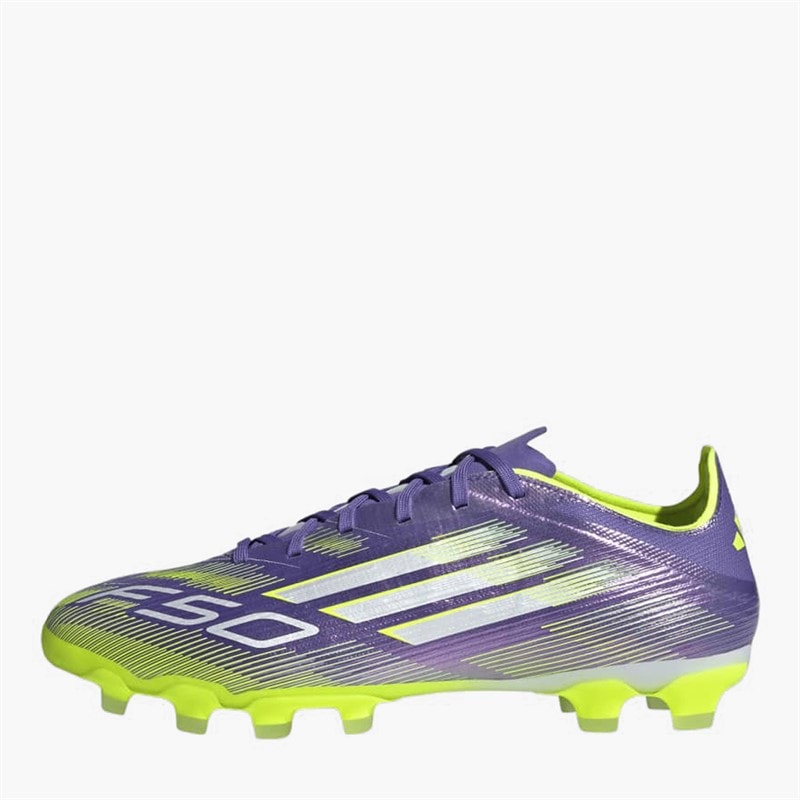 adidas Mens F50 Pro Radiant Blaze Pack MG Multi Ground Football Boots Purple Rush/Cloud White/Lucid Lemon