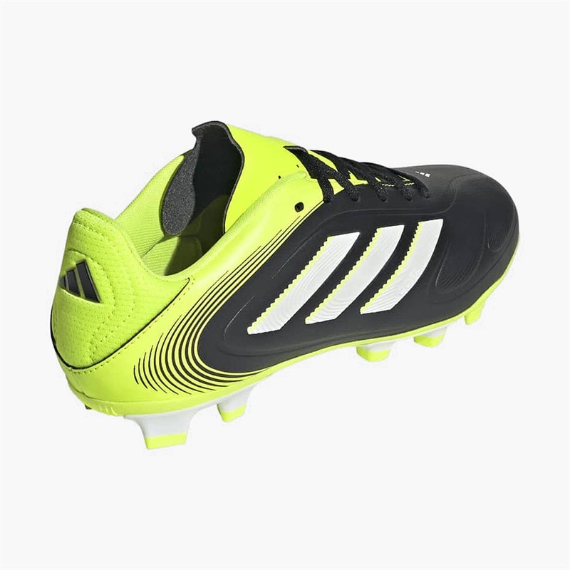 adidas Junior Copa Pure 3 Club Radiant Blaze Pack FG/MG Firm/Multi Ground Football Boots Core Black/White/Lucid Lemon - Image 3