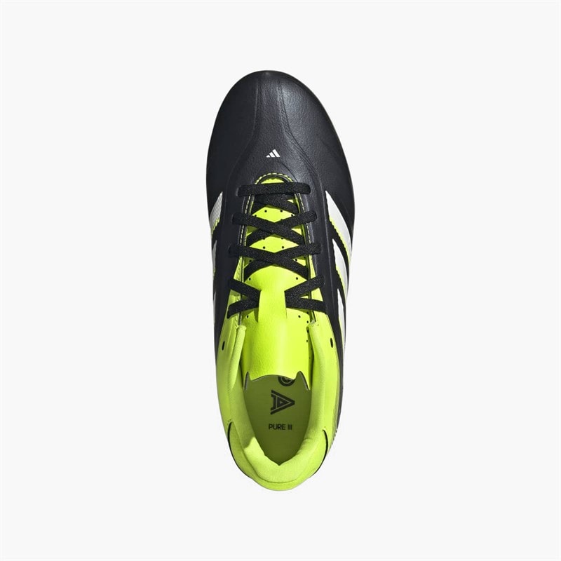 adidas Junior Copa Pure 3 Club Radiant Blaze Pack FG/MG Firm/Multi Ground Football Boots Core Black/White/Lucid Lemon - Image 4